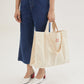 3003 Oversized Double Handle Tote Bag - Off White
