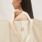 3003 Oversized Double Handle Tote Bag - Off White